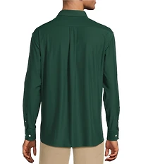 Roundtree & Yorke Performance The Traveler Long Sleeve Solid Twill Sport Shirt