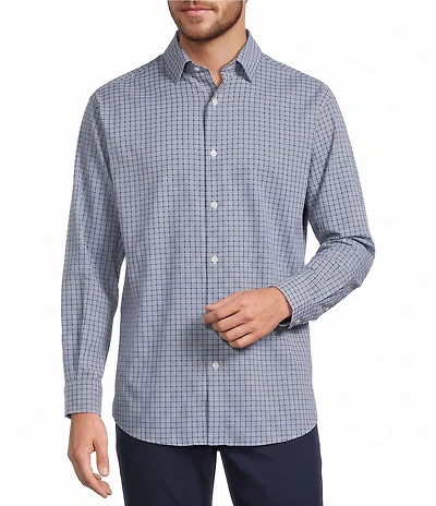 Roundtree & Yorke Performance The Traveler Mini Plaid Sport Shirt