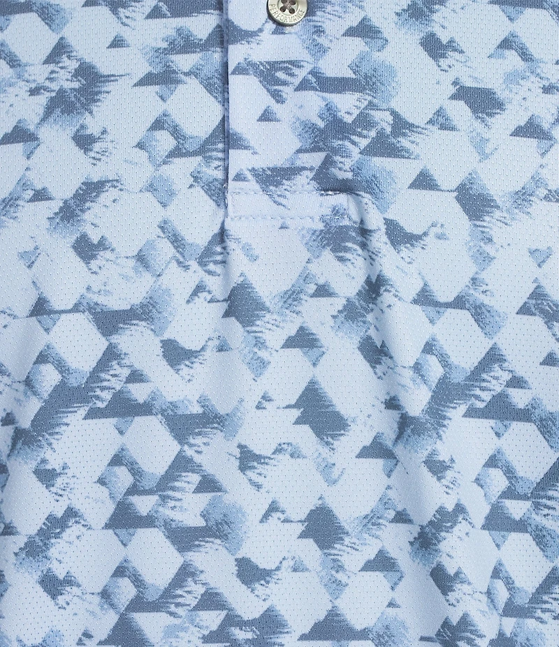 Roundtree & Yorke Performance Triangle Printed Polo Shirt