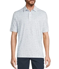 Roundtree & Yorke Performance Triangle Printed Polo Shirt