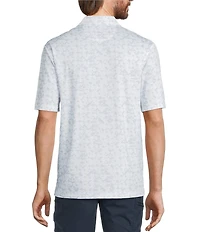Roundtree & Yorke Performance Triangle Printed Polo Shirt