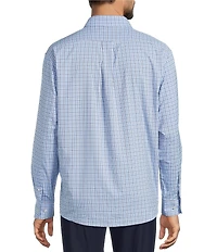 Roundtree & Yorke Performance Twill Medium Plaid Sport Shirt