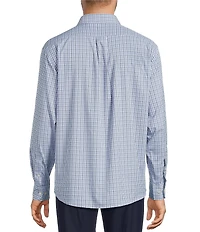 Roundtree & Yorke Performance Twill Mini Plaid Sport Shirt