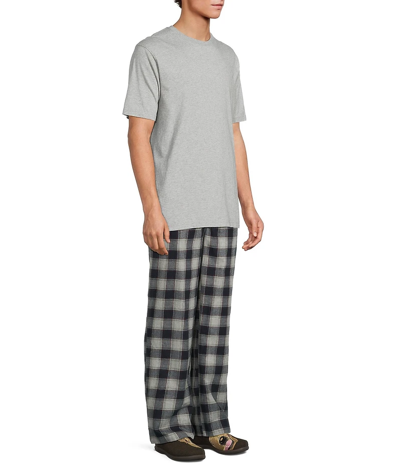 Roundtree & Yorke Multi Plaid Flannel Sleep Pants
