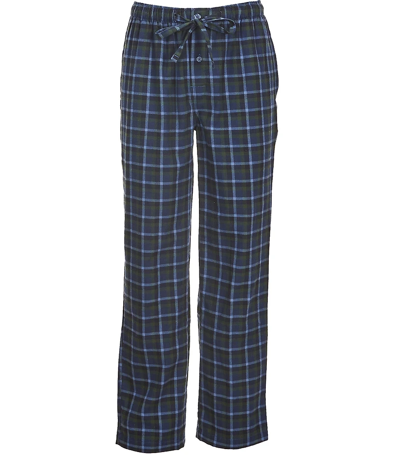 Roundtree & Yorke Multi Plaid Flannel Sleep Pants