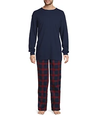 Roundtree & Yorke Plaid Flannel Sleep Pants