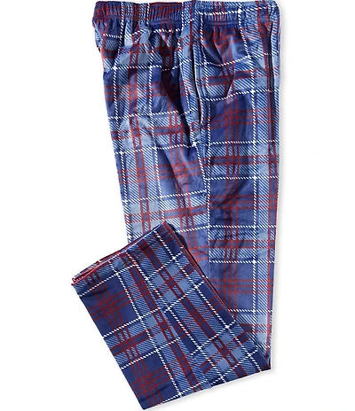 Roundtree & Yorke Plaid Micro Fleece Pants