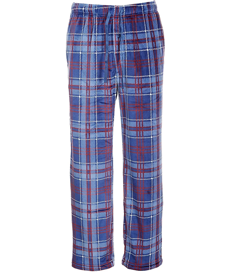 Roundtree & Yorke Plaid Micro Fleece Pants