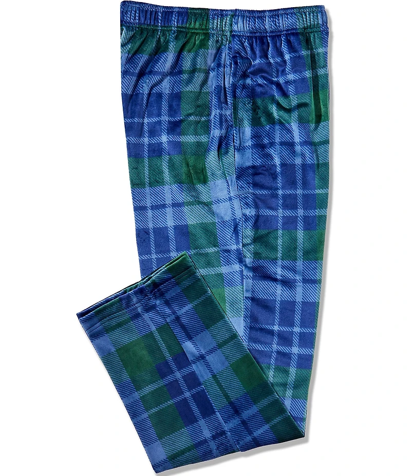 Roundtree & Yorke Plaid Micro Fleece Pants