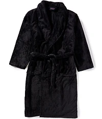 Roundtree & Yorke Plush Shawl Collar Solid Robe