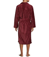 Roundtree & Yorke Plush Shawl Collar Solid Robe