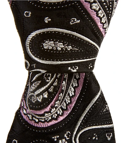 Cremieux Pop Of Paisley 3 1/4#double; Woven Silk Tie