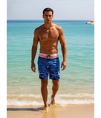 Roundtree & Yorke Sailboat Scenic 9#double; Swim Trunks