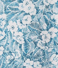 Roundtree & Yorke Short Sleeve Floral Print Button Front Shirt