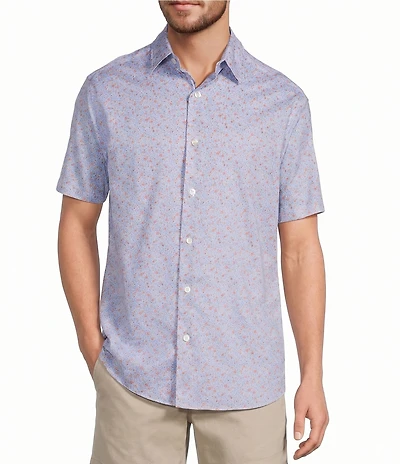 Roundtree & Yorke Short Sleeve Floral Print Sport Shirt