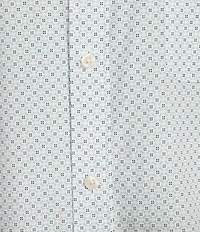 Roundtree & Yorke Short Sleeve Geo Print Poplin Sport Shirt