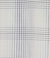 Roundtree & Yorke Short Sleeve Jacquard Plaid Sport Shirt