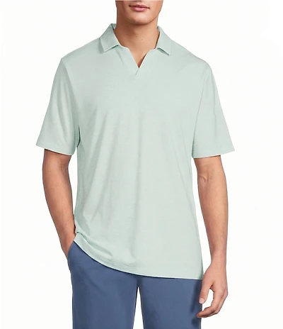 Roundtree & Yorke Short Sleeve Johnny Collar Shirt