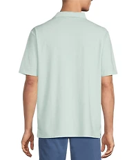 Roundtree & Yorke Short Sleeve Johnny Collar Shirt