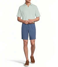Roundtree & Yorke Short Sleeve Johnny Collar Shirt