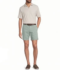 Roundtree & Yorke Short Sleeve Johnny Collar Shirt