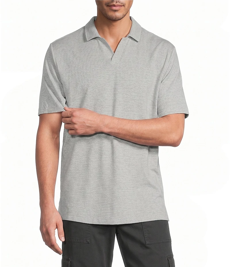 Roundtree & Yorke Short Sleeve Johnny Collar Shirt
