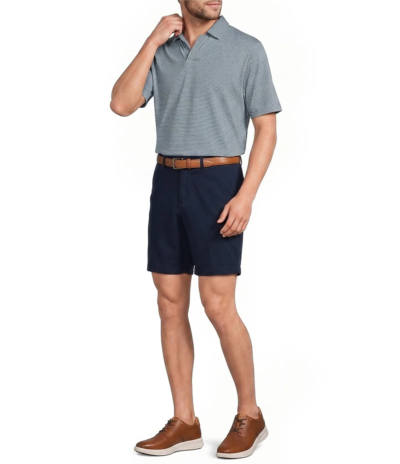 Roundtree & Yorke Short Sleeve Johnny Collar Shirt