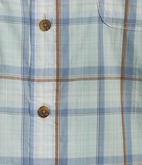 Roundtree & Yorke Short Sleeve Large Plaid Sport Shirt