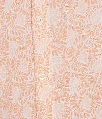 Roundtree & Yorke Short Sleeve Leaf Print Button Front Shirt