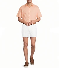 Roundtree & Yorke Short Sleeve Leaf Print Sport Shirt