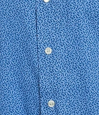 Roundtree & Yorke Short Sleeve Leaf Print Sport Shirt