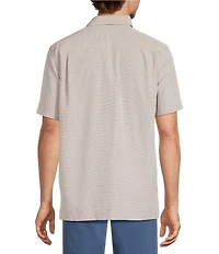 Roundtree & Yorke Short Sleeve Micro Check Sport Shirt