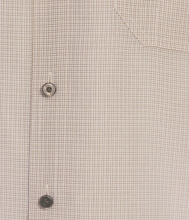 Roundtree & Yorke Short Sleeve Micro Check Sport Shirt