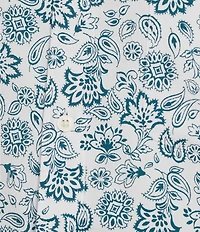 Roundtree & Yorke Short Sleeve Paisley Print Oxford Sport Shirt