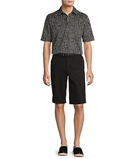 Roundtree & Yorke Short Sleeve Patterned Polynosic Polo Shirt