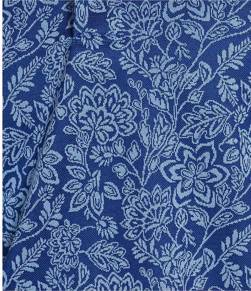 Roundtree & Yorke Short Sleeve Patterned Polynosic Polo Shirt