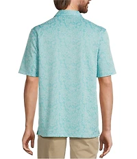 Roundtree & Yorke Short Sleeve Patterned Polynosic Polo Shirt