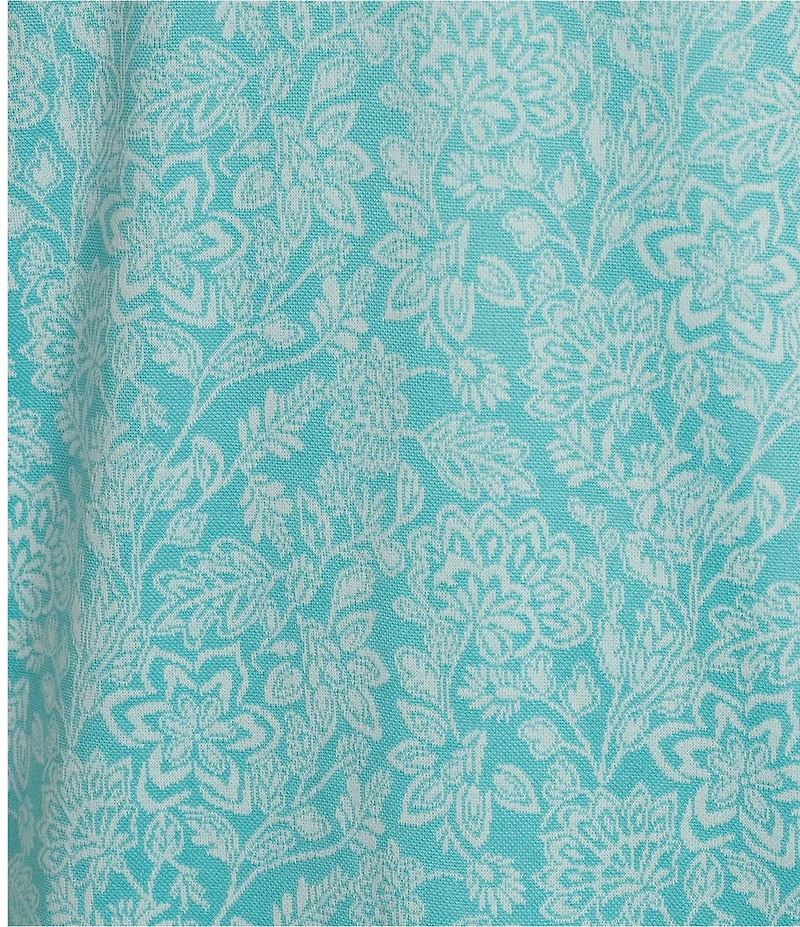 Roundtree & Yorke Short Sleeve Patterned Polynosic Polo Shirt