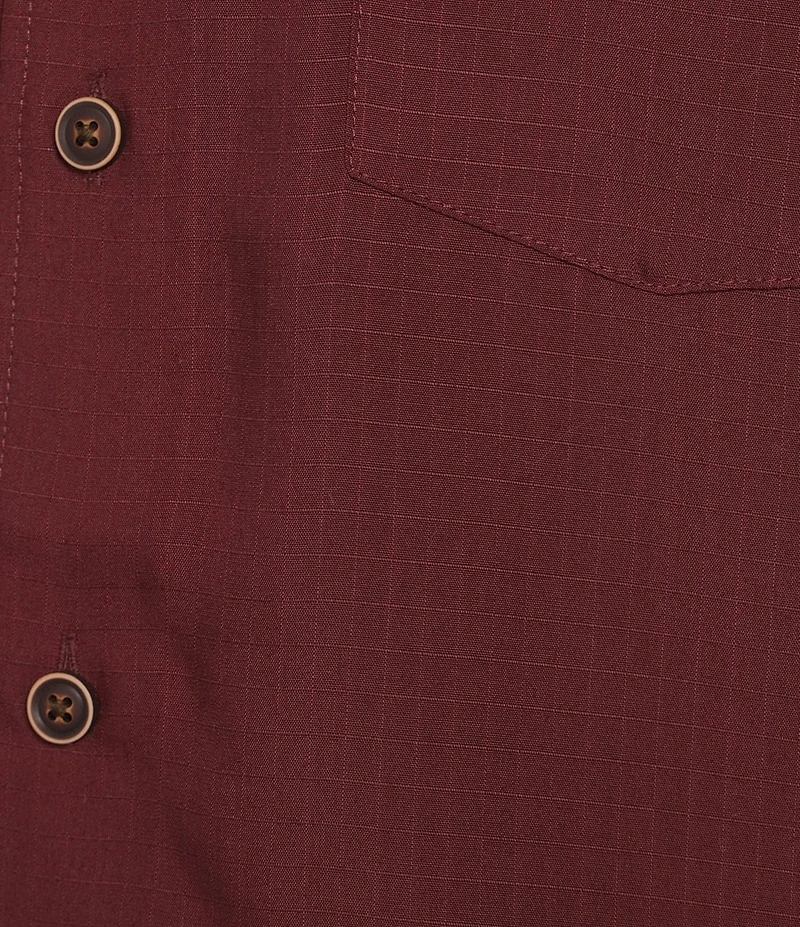Roundtree & Yorke Short Sleeve Ribstop Solid Sport Shirt