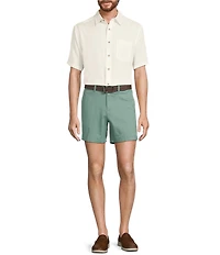 Roundtree & Yorke Short Sleeve Ribstop Solid Sport Shirt
