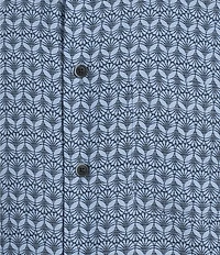Roundtree & Yorke Short Sleeve Shell Print Polynosic Jacquard Sport Shirt
