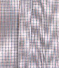 Roundtree & Yorke Short Sleeve Slub Small Plaid Sport Shirt