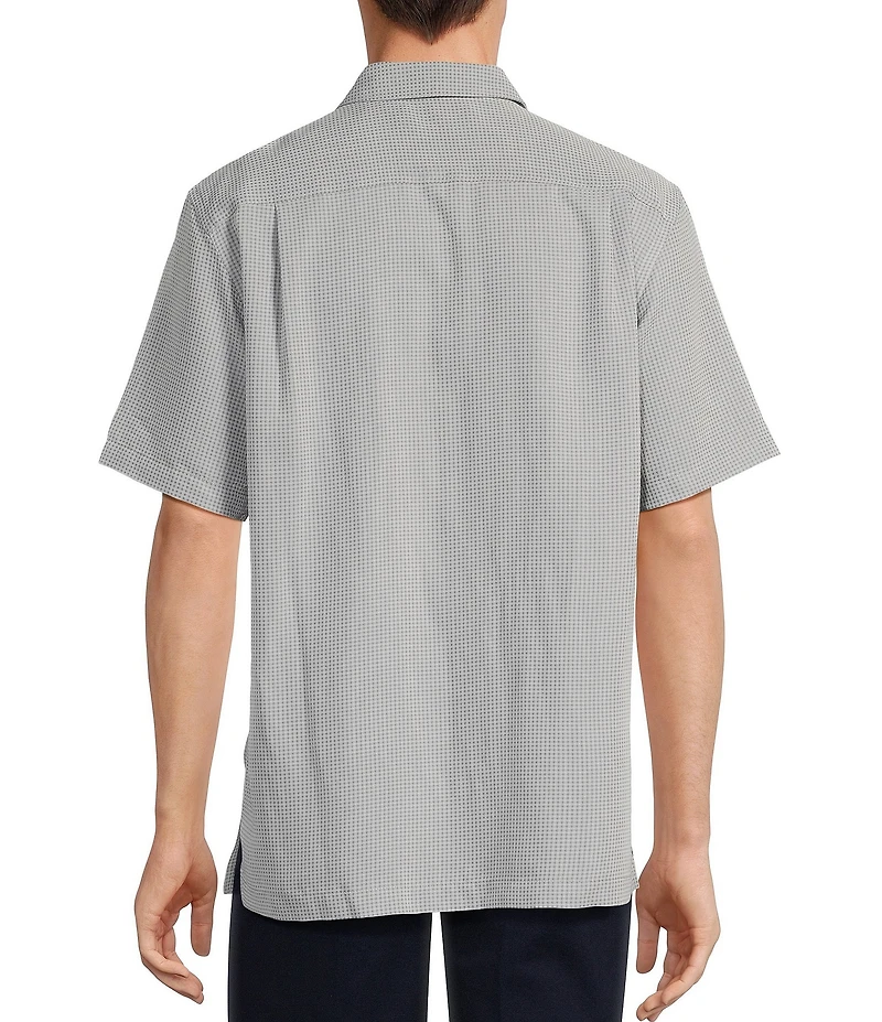 Roundtree & Yorke Short Sleeve Small Check Sport Shirt