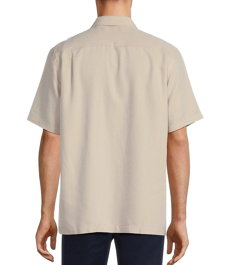 Roundtree & Yorke Short Sleeve Small Check Sport Shirt