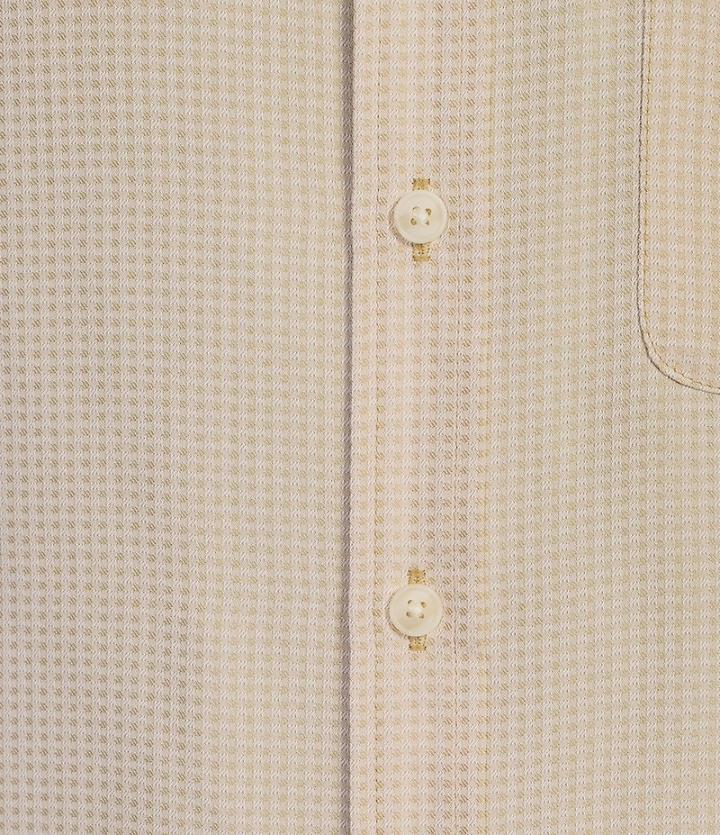 Roundtree & Yorke Short Sleeve Small Check Sport Shirt