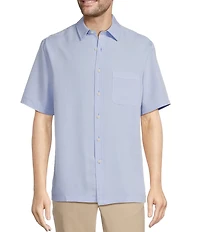 Roundtree & Yorke Short Sleeve Small Check Sport Shirt