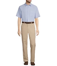 Roundtree & Yorke Short Sleeve Small Check Sport Shirt