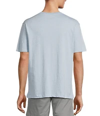 Roundtree & Yorke Short Sleeve Soft Solid Henley Shirt