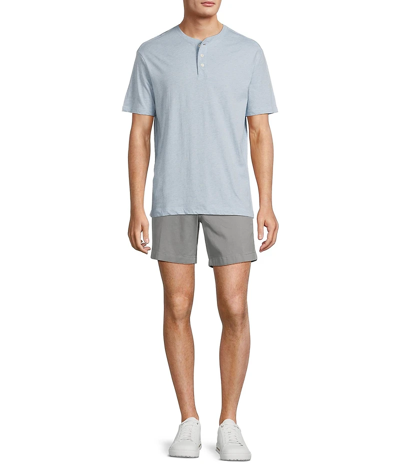 Roundtree & Yorke Short Sleeve Soft Solid Henley Shirt