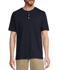 Roundtree & Yorke Short Sleeve Soft Solid Henley Shirt